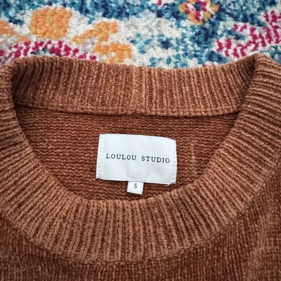 LOULOU DE SAISON Rava silk-chenille sweater Size Small NWT - Picture 3 of 7